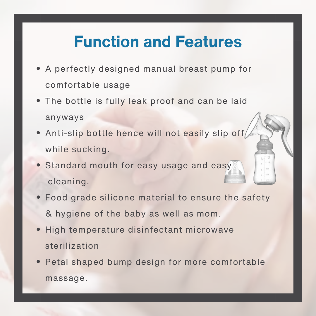 Ergonomic Manual Breast Pump